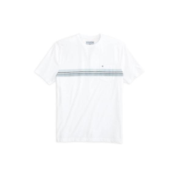 NEW FISH HIPPIE CO men's bodega engineered pocket tee in white - Picture 1 of 2